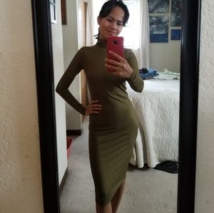 Marciano longsleeved turtleneck dress